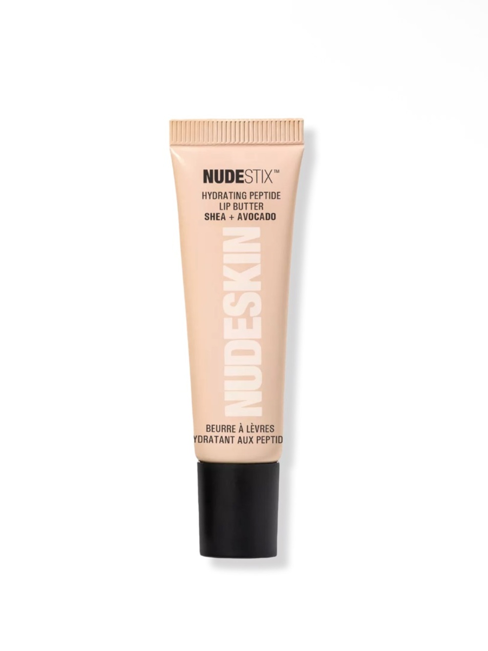 NUDESTIX Nudeskin Hydrating Peptide Lip Butter Color: Dolce Nude